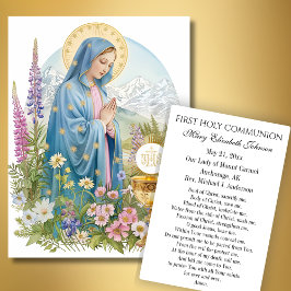 Alaska Gedenkgebet für die erste heilige Kommune