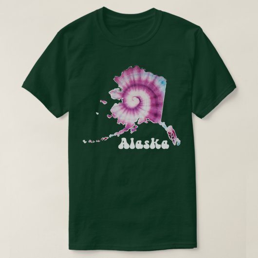 Alaska Gefärbte Krawatte T-Shirt (Design vorne)