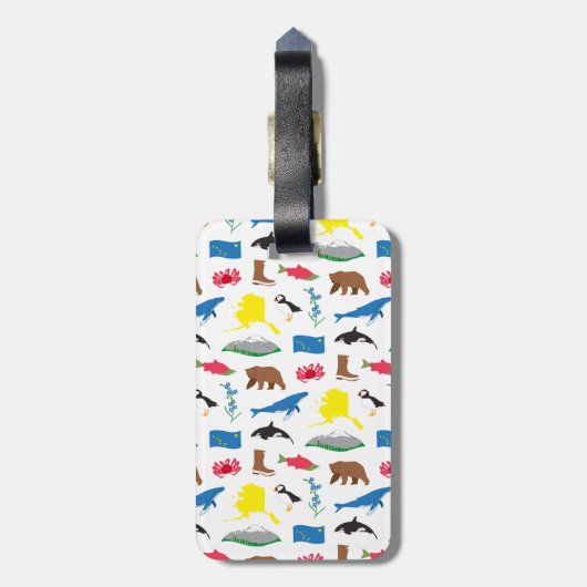 Alaska-Gepäcktag Gepäckanhänger (Rückseite vertikal)