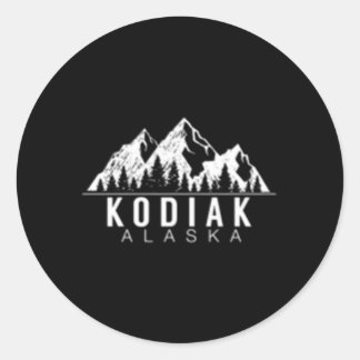 Alaska Gif Kodiak Alaska Runder Aufkleber