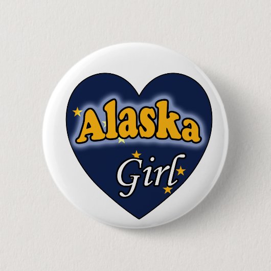 Alaska Girl Button (Vorderseite)