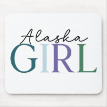 „Alaska Girl“ farbenfrohe Typografie