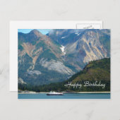 Alaska Glacier Bay Boat Foto Postkarte (Vorne/Hinten)