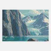 Alaska Glacier Bay Geschenkpapier Set (Vorderseite 3)