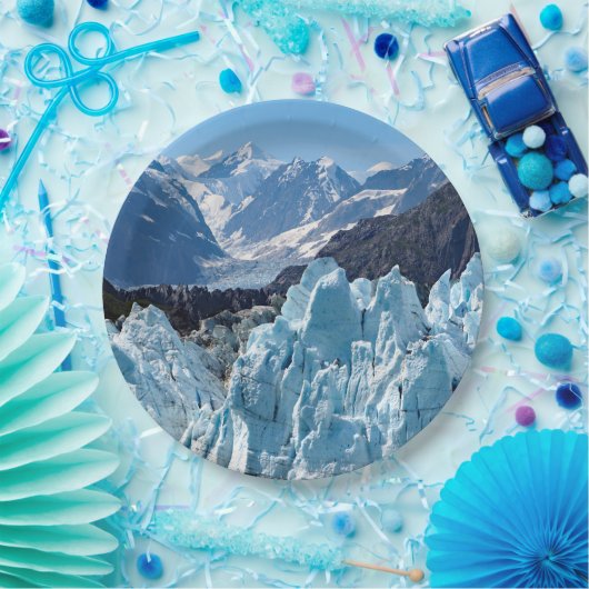 Alaska Glacier Bay Landscape Foto Pappteller (Party)
