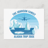Alaska Glacier Family Vacation Custom Postkarte (Vorderseite)
