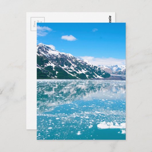 Alaska Glasier Postkarte (Vorne/Hinten)