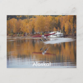 Alaska, Gleitschirm, Riverboat, Birnen im Herbst Postkarte