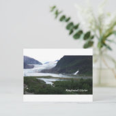 Alaska-Gletscher Postkarte (Stehend Vorderseite)