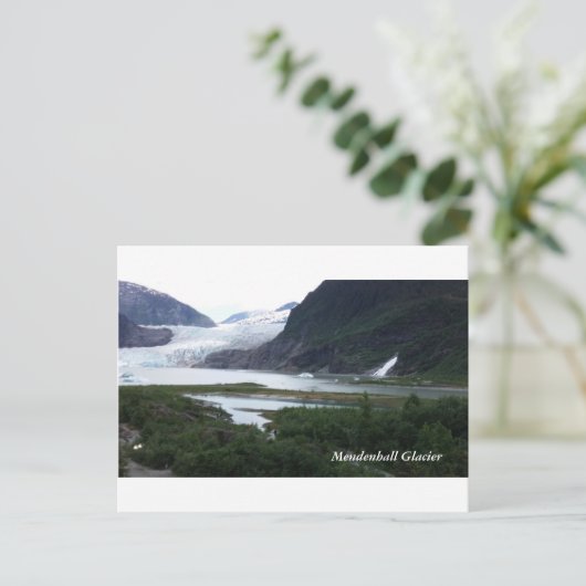 Alaska-Gletscher Postkarte (Stehend Vorderseite)