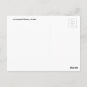 Alaska-Gletscher Postkarte (Rückseite)