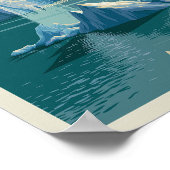 Alaska-Gletscherlandschaft Poster (Ecke)