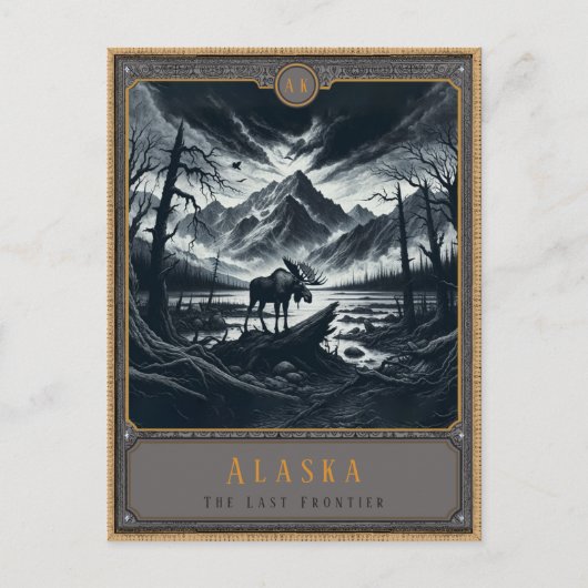 Alaska | Gothic Art Postkarte (Vorderseite)