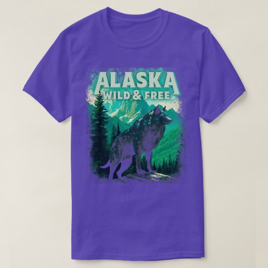 Alaska gray wolf TShirt (Design vorne)