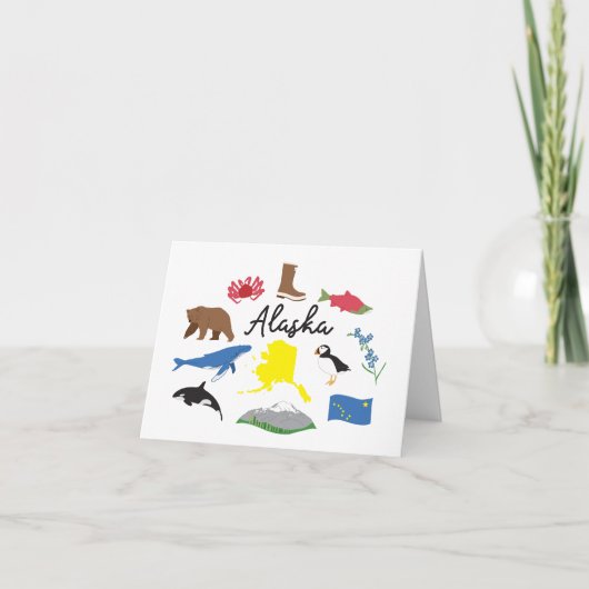 Alaska Greeting Card Feiertagskarte (Vorderseite)