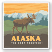 Alaska | GrenzElch Aufkleber (Vorderseite)