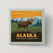 Alaska | GrenzElch Button (Vorderseite)
