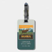 Alaska | GrenzElch Gepäckanhänger (Rückseite vertikal)