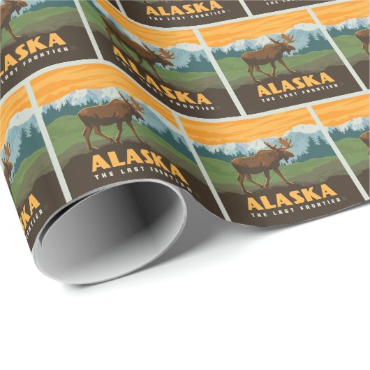 Alaska | GrenzElch Geschenkpapier (Rolleneckpunkt)