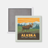 Alaska | GrenzElch Magnet (Vorderseite/Rückseite)