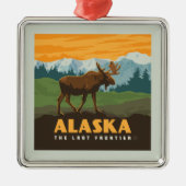 Alaska | GrenzElch Ornament Aus Metall (Vorne)