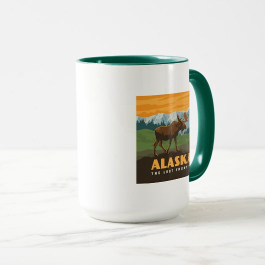 Alaska | GrenzElch Tasse (VorderseiteRechts)