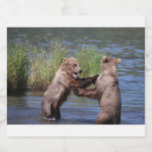 Alaska - Grizzly 5 Bierflaschenetikett (Einzelnes Label)