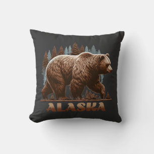 Alaska Grizzly Bear Kissen