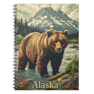 Alaska Grizzly Bear Notizblock