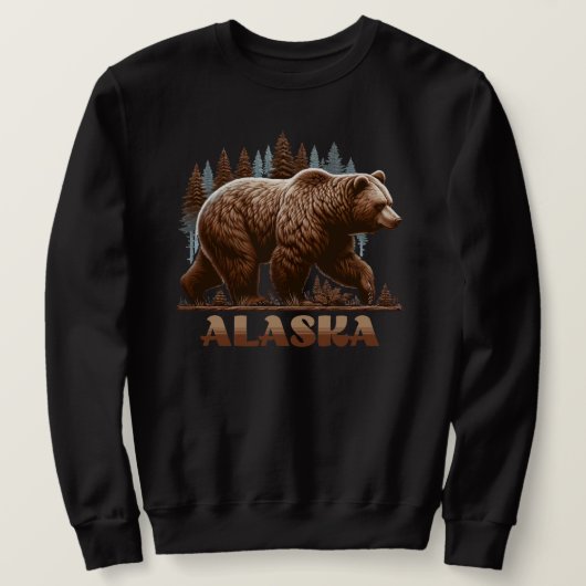 Alaska Grizzly Bear Sweatshirt (Design vorne)