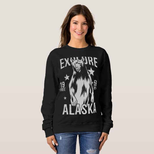 Alaska Grizzly Bear Sweatshirt (Vorne ganz)
