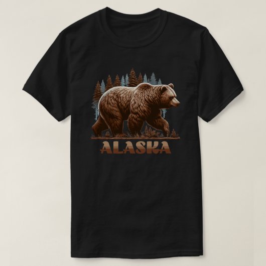 Alaska Grizzly Bear T-Shirt (Design vorne)