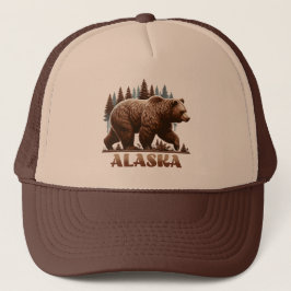 Alaska Grizzly Bear Truckerkappe