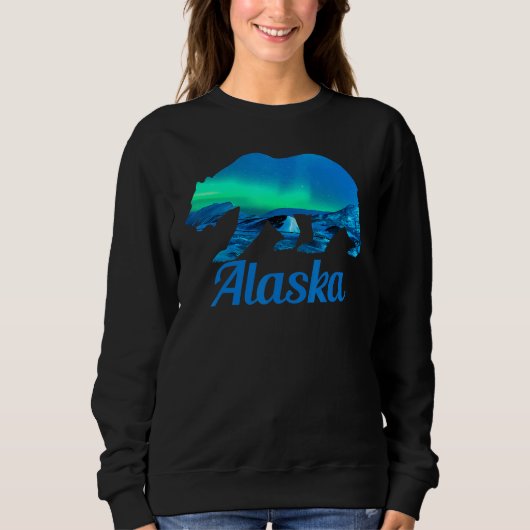 Alaska Grizzly Polar Bear Nature Winter Sweatshirt (Vorderseite)