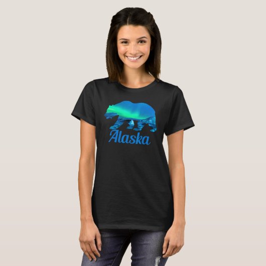 Alaska Grizzly Polar Bear Nature Winter T-Shirt (Vorne ganz)