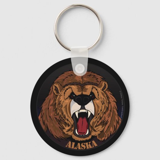 Alaska Grizzly Schlüsselanhänger (Vorderseite)