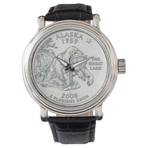 Alaska-Grizzlybär-Uhr Armbanduhr
