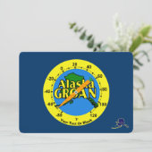 Alaska Groan Thermometer Feiertagskarte (Stehend Vorderseite)