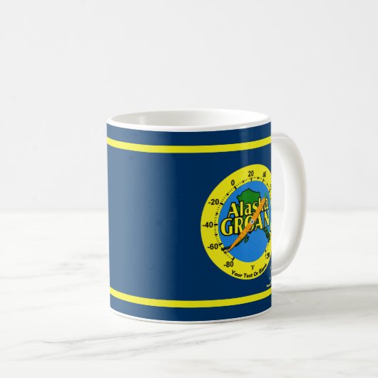 Alaska Groan Thermometer Kaffeetasse (VorderseiteRechts)
