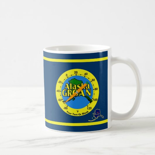 Alaska Groan Thermometer Kaffeetasse (Rechts)