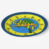 Alaska Groan Thermometer Pappteller (Schrägansicht)