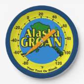 Alaska Groan Thermometer Pappteller (Vorderseite)