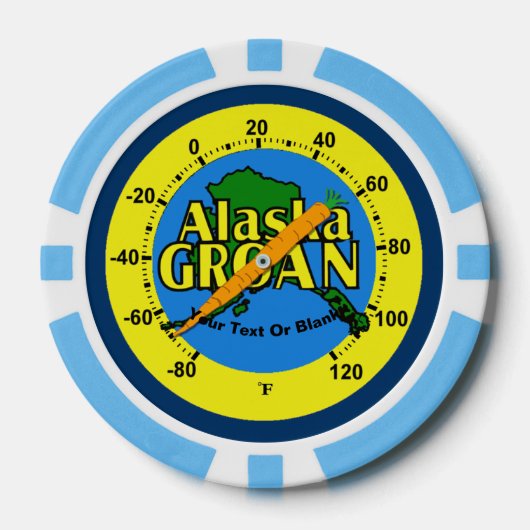 Alaska Groan Thermometer Pokerchips (Vorderseite)