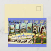 Alaska Gruß Retro Postkarte (Vorne/Hinten)