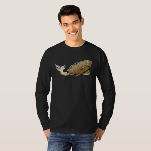 Alaska Halibut Fishing Lures Jigs Fish Artwork Fis T-Shirt (Vorne ganz)