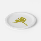 Alaska Happy Face Paper Party Teller (Schrägansicht)