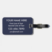 Alaska Heart Luggage Tag Template, Alaskan Gepäckanhänger (Rückseite horizontal)