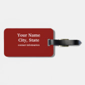 Alaska Heart Map Custom Gepäcktag Gepäckanhänger (Rückseite horizontal)