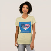 Alaska Heart USA Flag  – 4th July Patriotic Alaska T-Shirt (Vorne ganz)