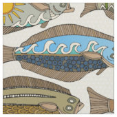 Alaska-Heilbutt-Perle Stoff (Nahaufnahme)